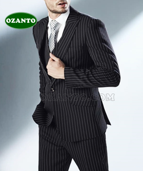 Bộ suit đen sọc CC