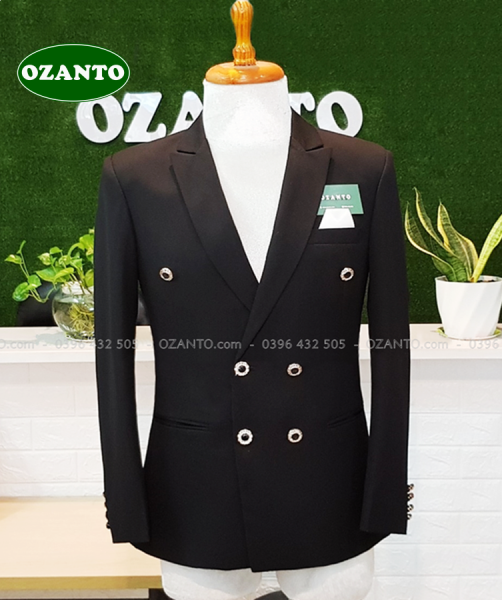 Vest đen 6 nút CC